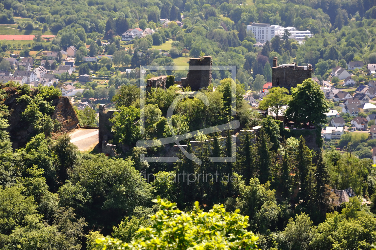 Bild-Nr.: 10106460 Burg Liebenstein von oben 2 erstellt von Erhard Hess