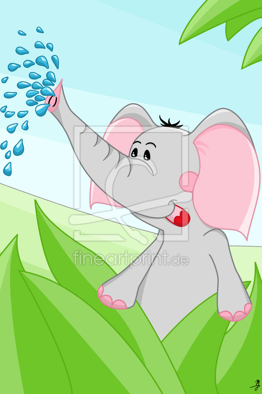 Bild-Nr.: 10131996 Elefant aus der Tier-Serie erstellt von Michaela Heimlich