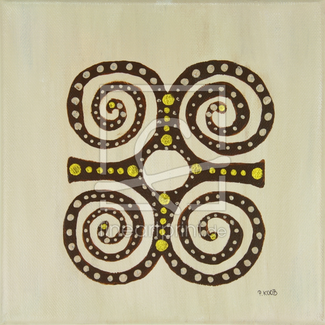 Bild-Nr.: 10140432 Adinkra Symbol für Demut und Stärke erstellt von Petra Koob