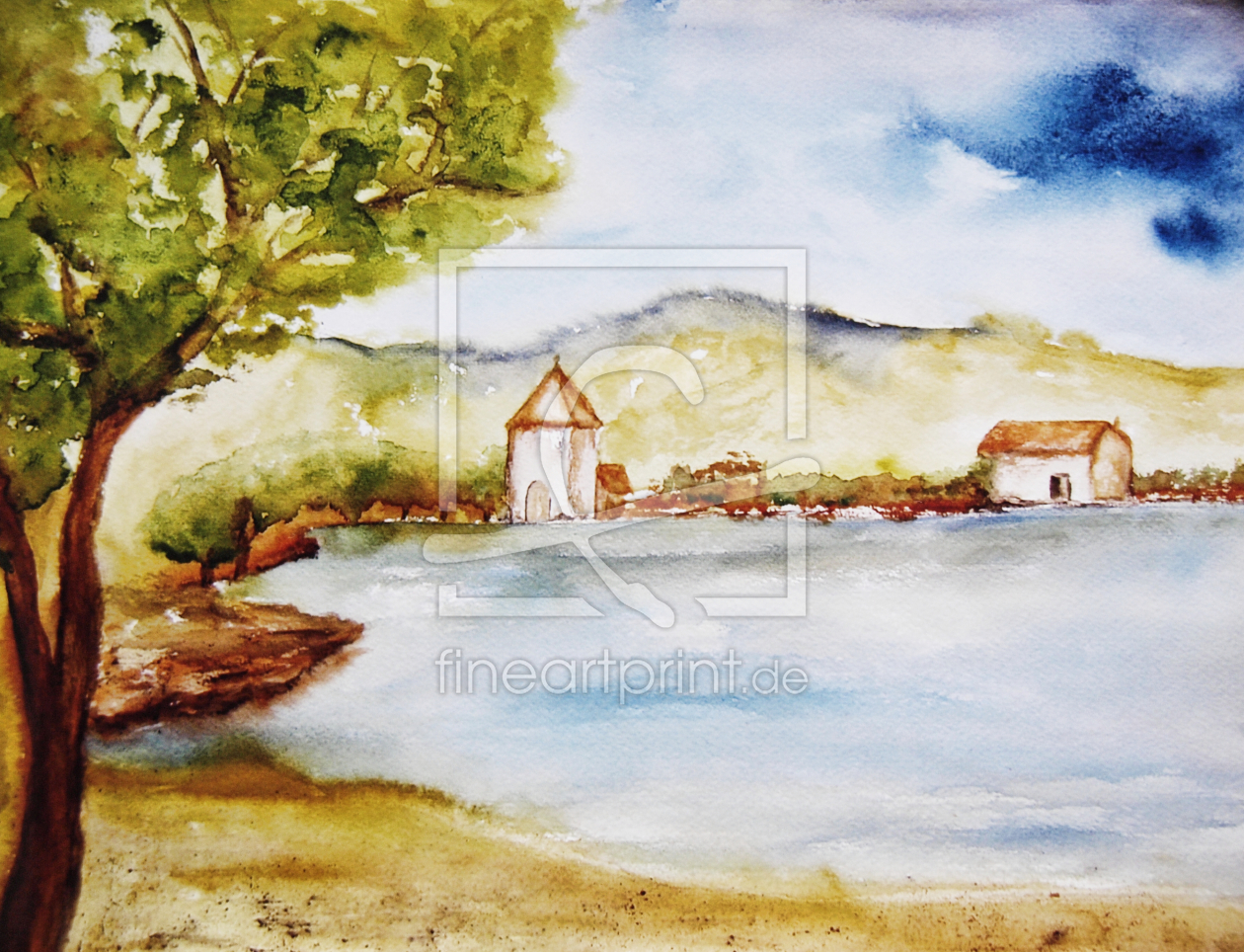 Bild-Nr.: 10147778 Landscape - Aquarell erstellt von Galerie-Fotoeffekt