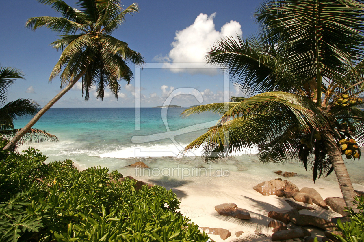 Bild-Nr.: 10202159  Traumstrand Anse Patates auf der Insel La Digue erstellt von reisefoto