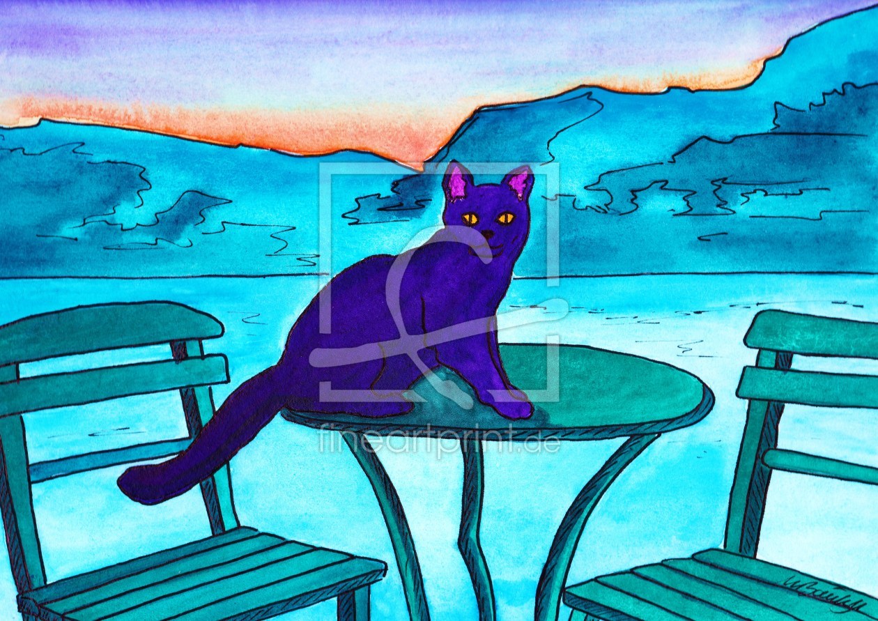 Bild-Nr.: 10235623 purple cat erstellt von Michaba