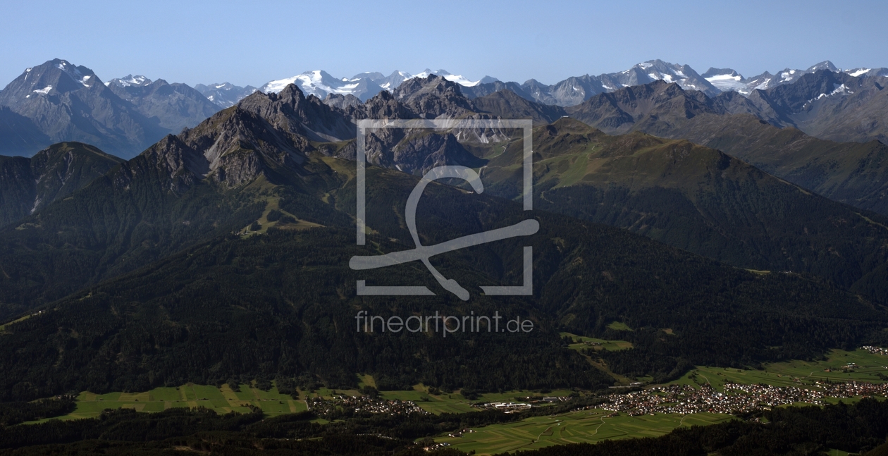 Bild-Nr.: 10237235 TIROL-INNTAL-im Hintergrund die Stubaier Alpen mit dem Gletscher erstellt von wompus