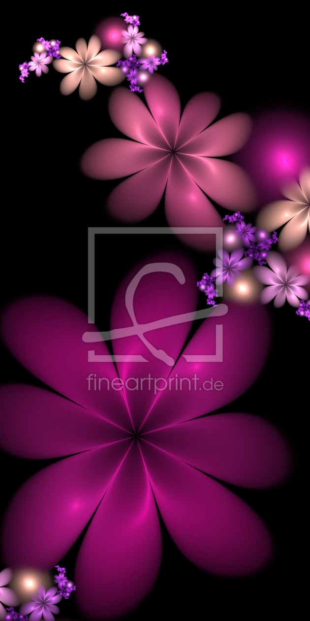 Bild-Nr.: 10248159 Nachtleuchtend (pink, Version Hochformat) erstellt von gabiw-art