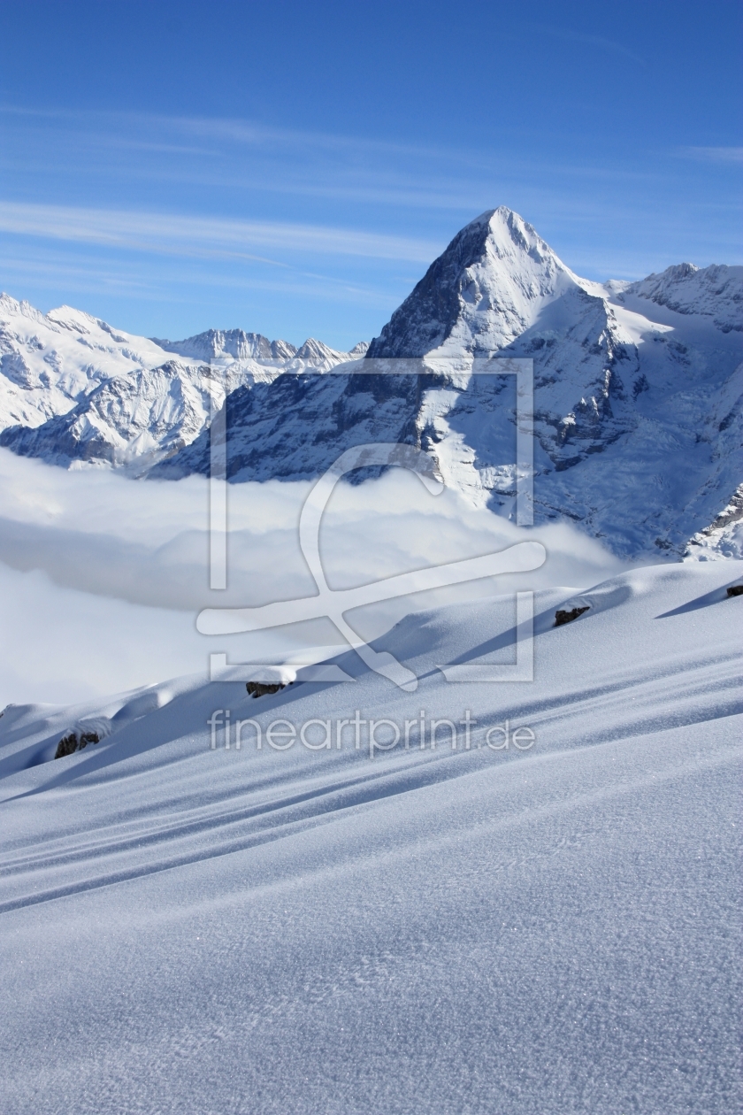 Bild-Nr.: 10256477 Pulverschnee mit Eiger erstellt von Bettina Schnittert