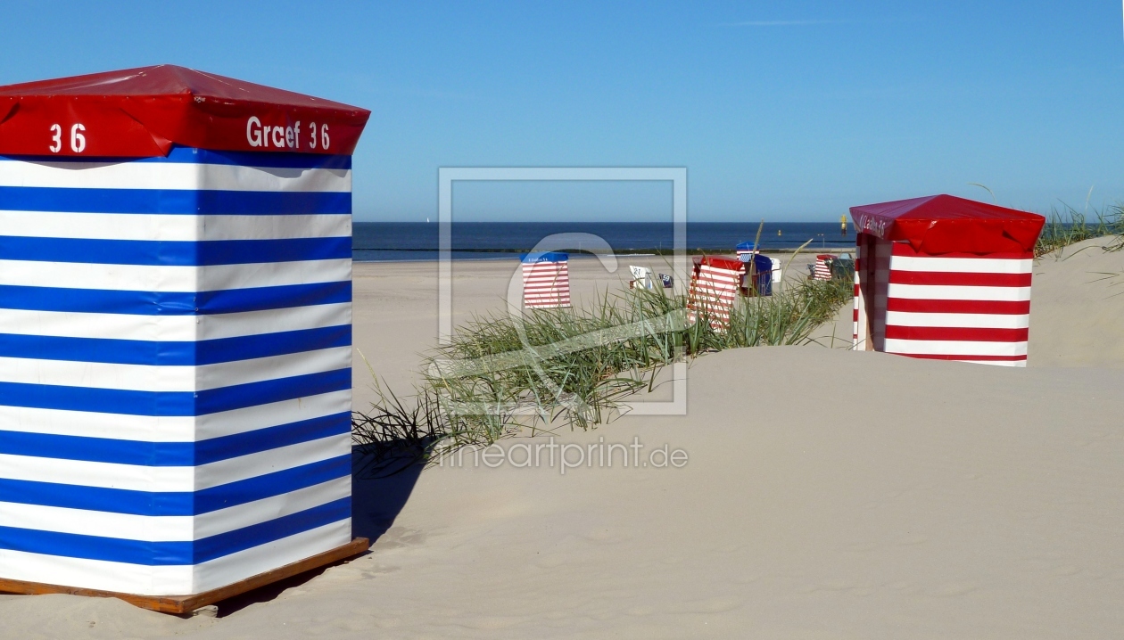 Bild-Nr.: 10261479 Strandzelte, Südstrand, Borkum erstellt von Reinhold Adscheid