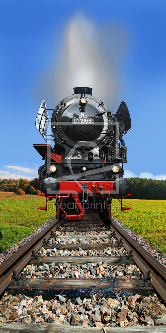 Bild-Nr.: 10281129 Alte Dampflokomotive Model 011066 erstellt von Mausopardia