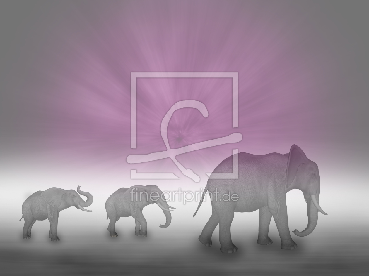 Bild-Nr.: 10287001 Elefanten erstellt von gabiw-art