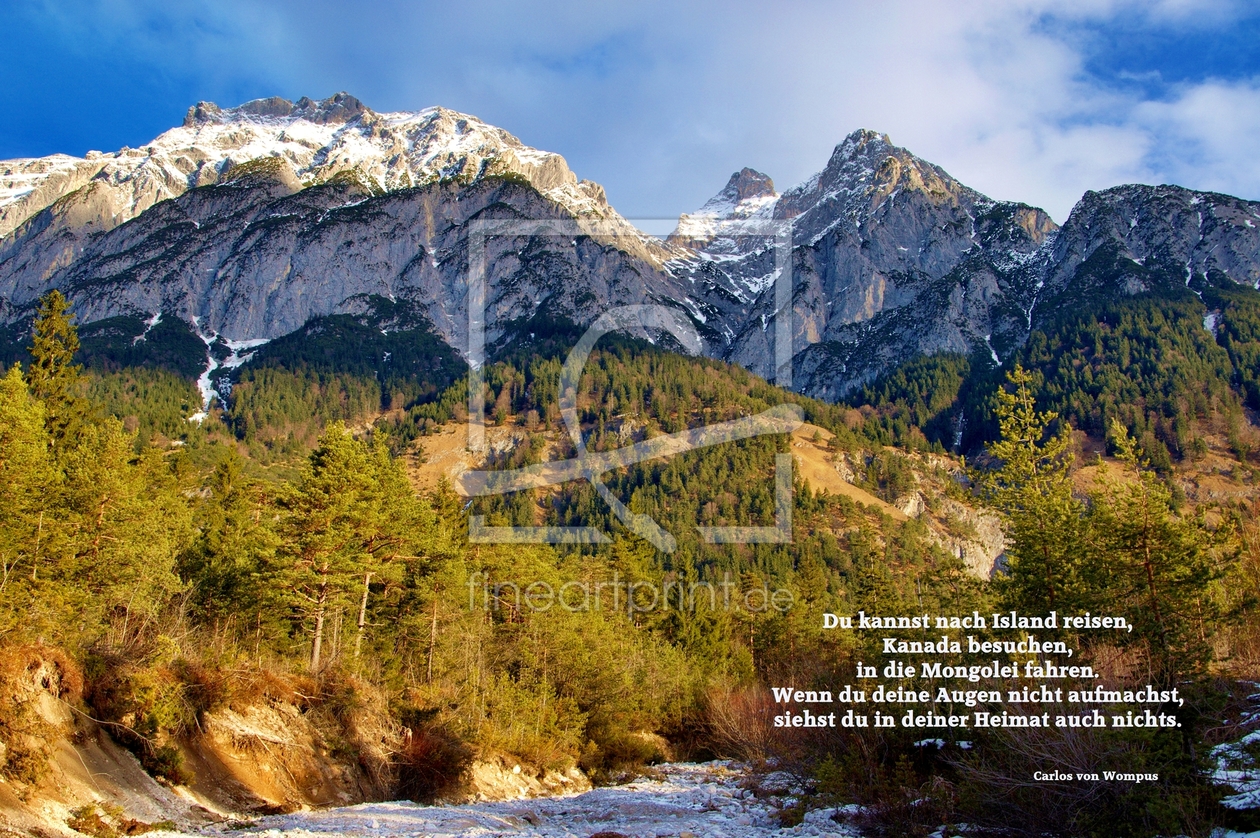 Bild-Nr.: 10288179 Tirol Karwendel - Du kannst nach Island reisen,..... erstellt von wompus