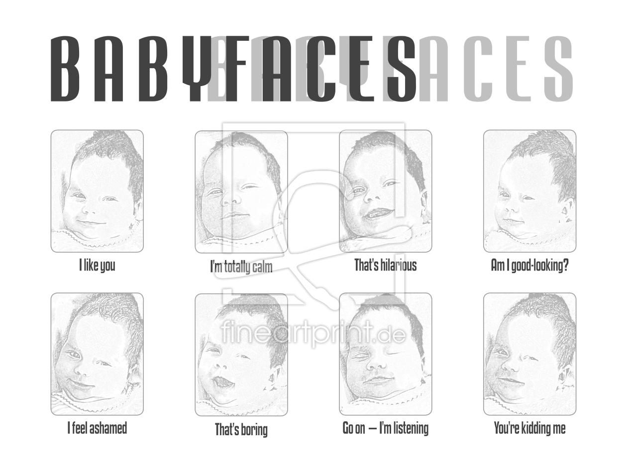 Bild-Nr.: 10288797 Babyfaces englisch erstellt von sanpelg