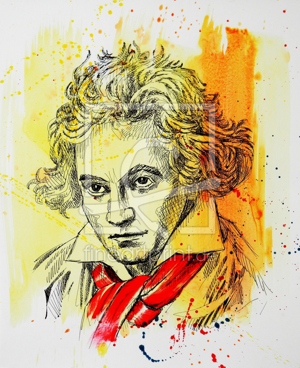 Bild-Nr.: 10289627 Ludwig van Beethoven erstellt von holznerart