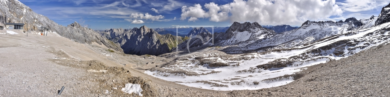 Bild-Nr.: 10302685 Panorama vom Zugspitzplatt (4:1) erstellt von Erhard Hess