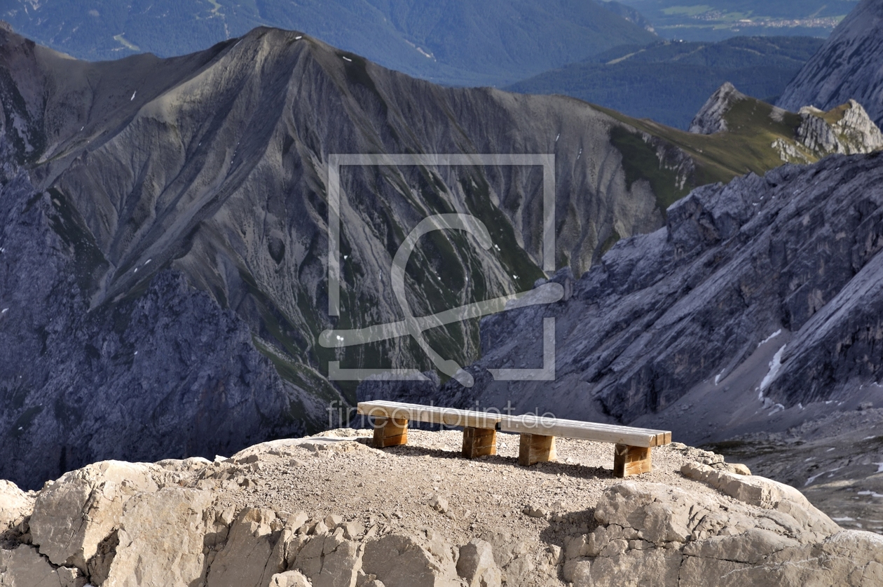 Bild-Nr.: 10347041 Bank auf Zugspitzplatt erstellt von Erhard Hess
