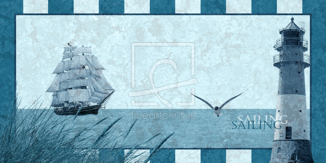 Bild-Nr.: 10368561 Serie Maritim blau Sailing erstellt von Mausopardia