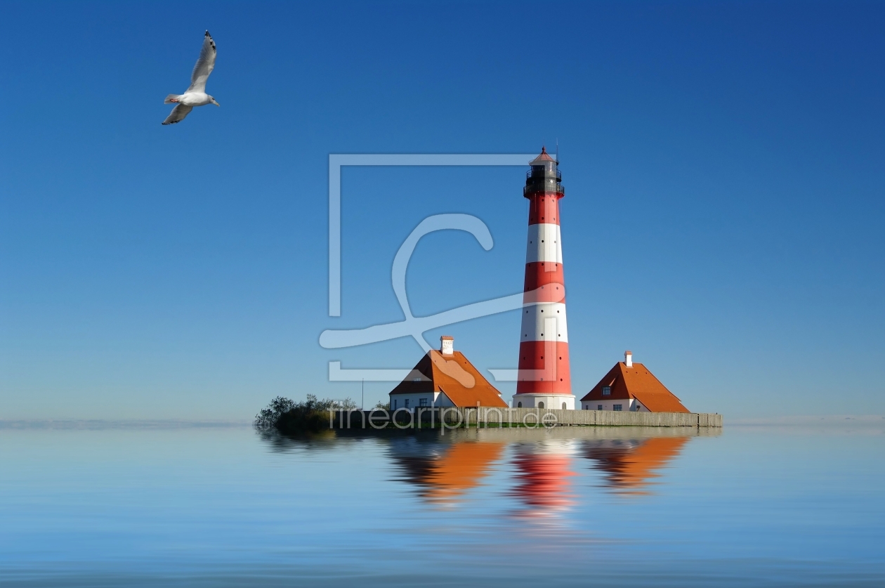 Bild-Nr.: 10371945 Hochwasser am Leuchtturm Westerhever erstellt von Ina  Penning