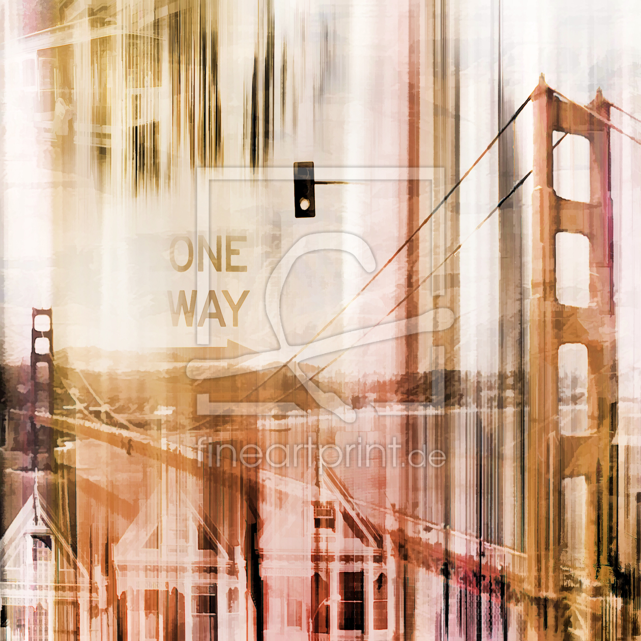 Bild-Nr.: 10375499 SAN FRANCISCO - Collage in Oil erstellt von Galerie-Fotoeffekt