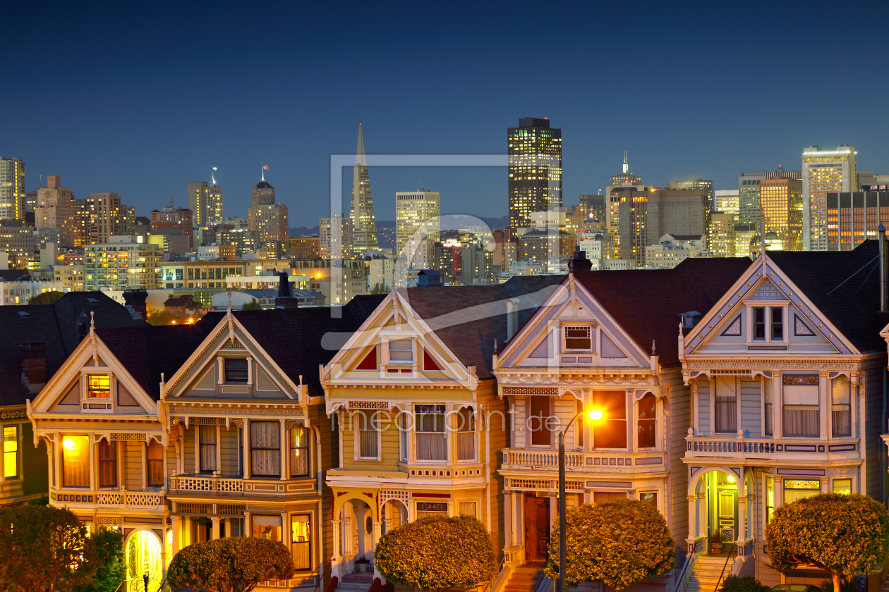 Bild-Nr.: 10386807 Alamo Square at night erstellt von usafan