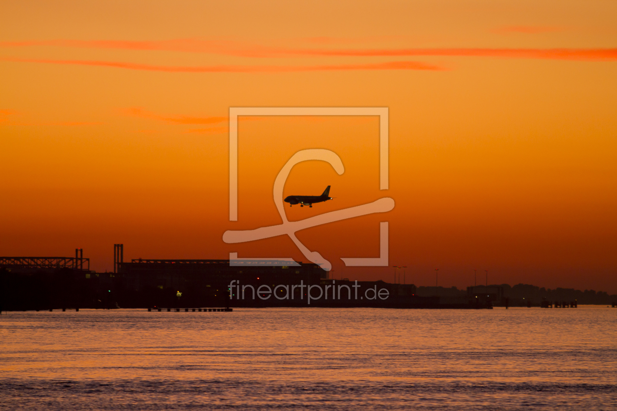 Bild-Nr.: 10391393 Airplane sunset erstellt von PhotoArt-Hartmann