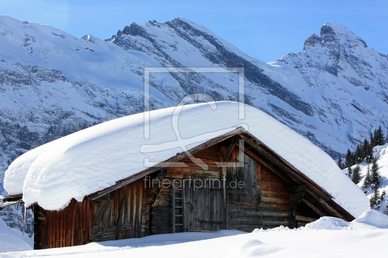 Bild-Nr.: 10430323 verschneite Hütte erstellt von Bettina Schnittert