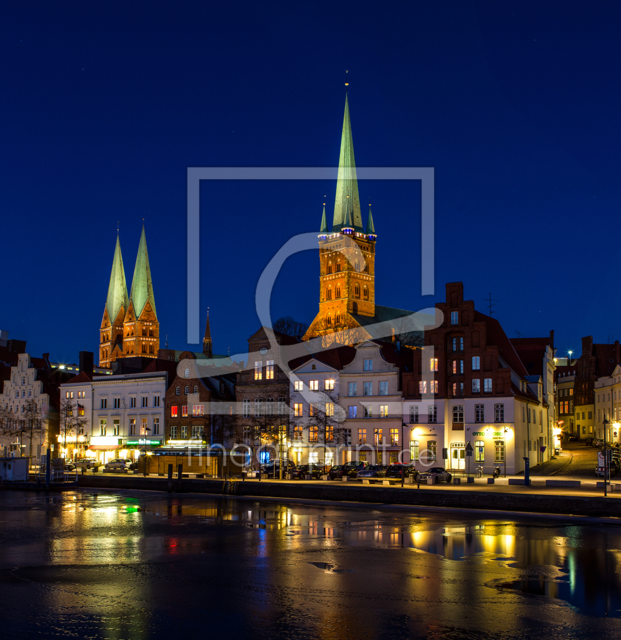 Bild-Nr.: 10442330 Blaue Stunde an der Lübecker Obertrave II erstellt von Landhans