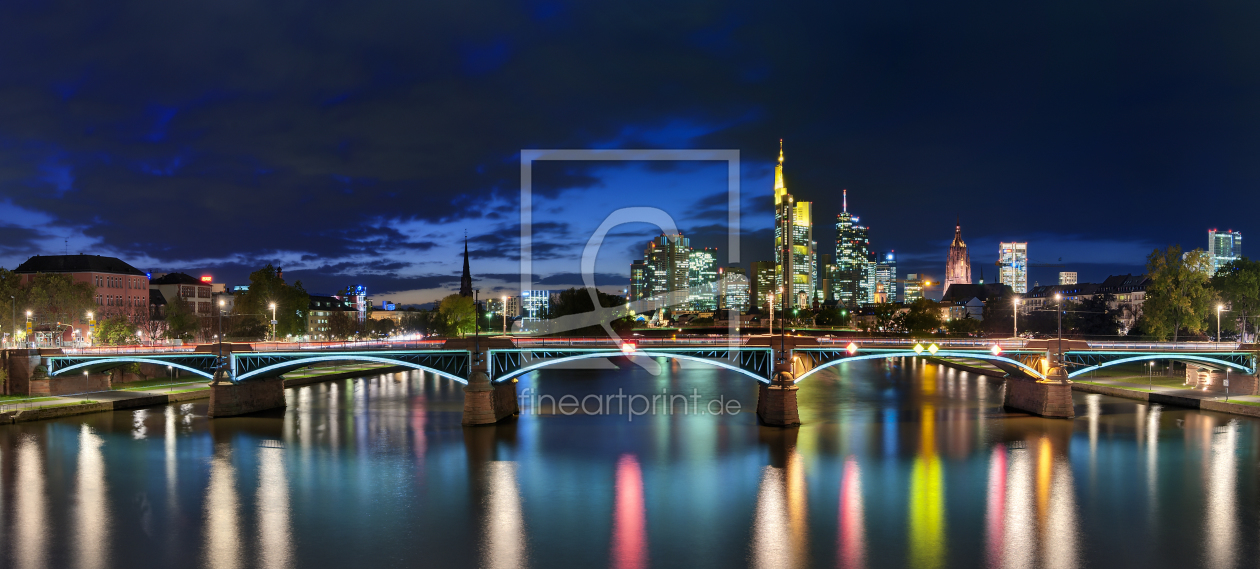 Bild-Nr.: 10454694 Frankfurt/Main Skyline blue erstellt von FineArtImages