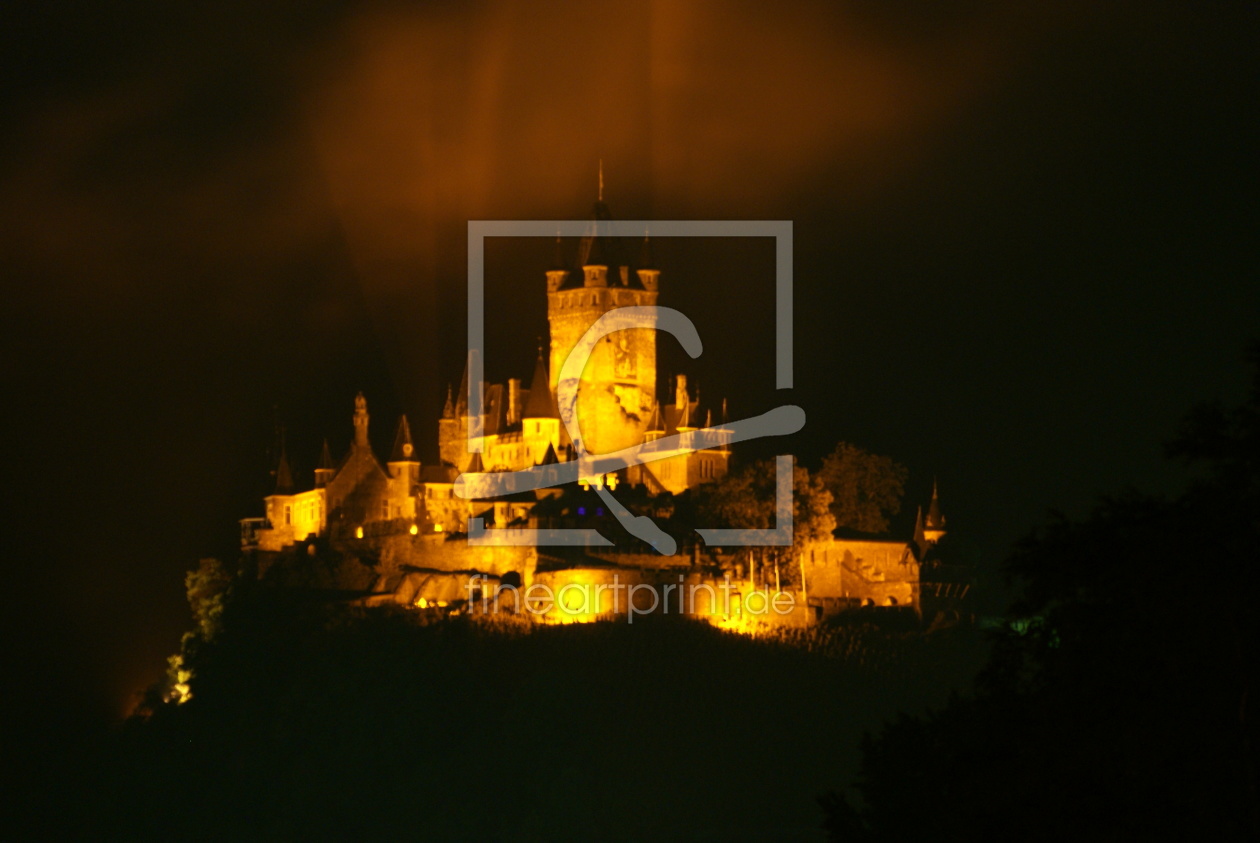 Bild-Nr.: 10457008 Reichsburg Cochem bei Nacht erstellt von Traumfaenger