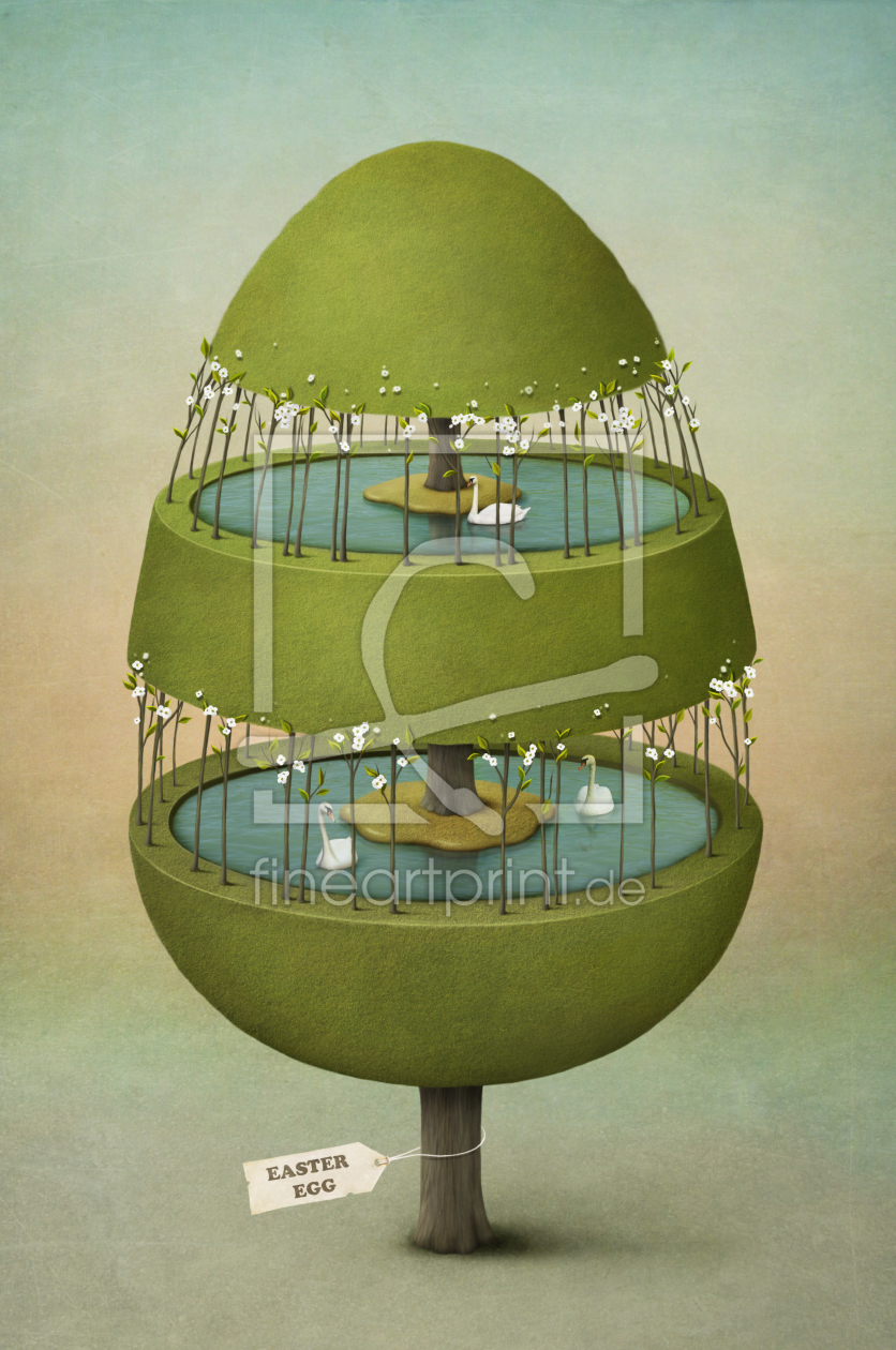 Bild-Nr.: 10462686 Easter egg made of tree. erstellt von Ann-Mei