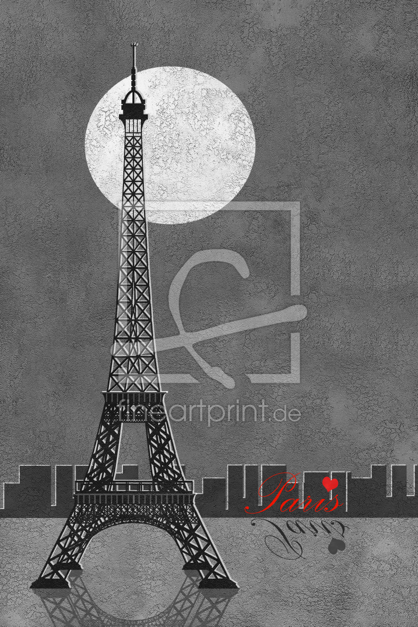 Bild-Nr.: 10487688 Paris Eiffelturm mit Schrift Colorkey erstellt von Mausopardia