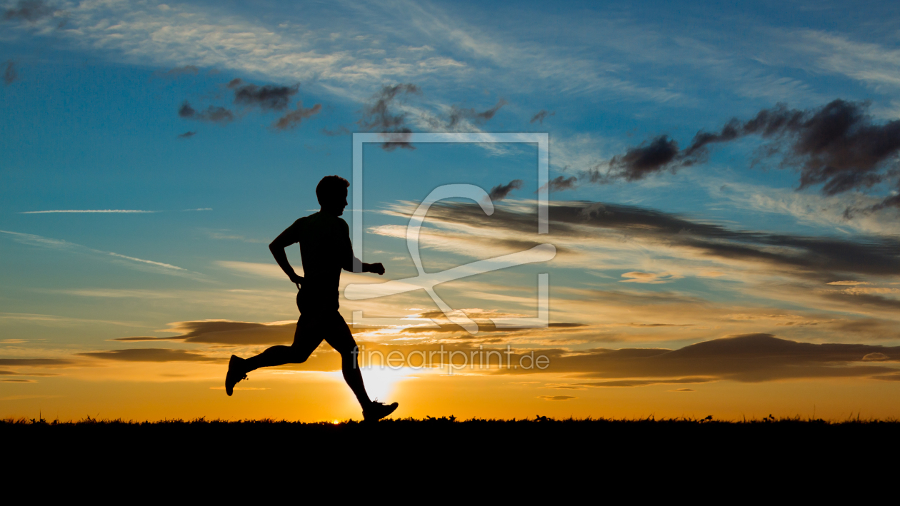 Bild-Nr.: 10497329 Jogger am Abendhimmel erstellt von stefanschurr