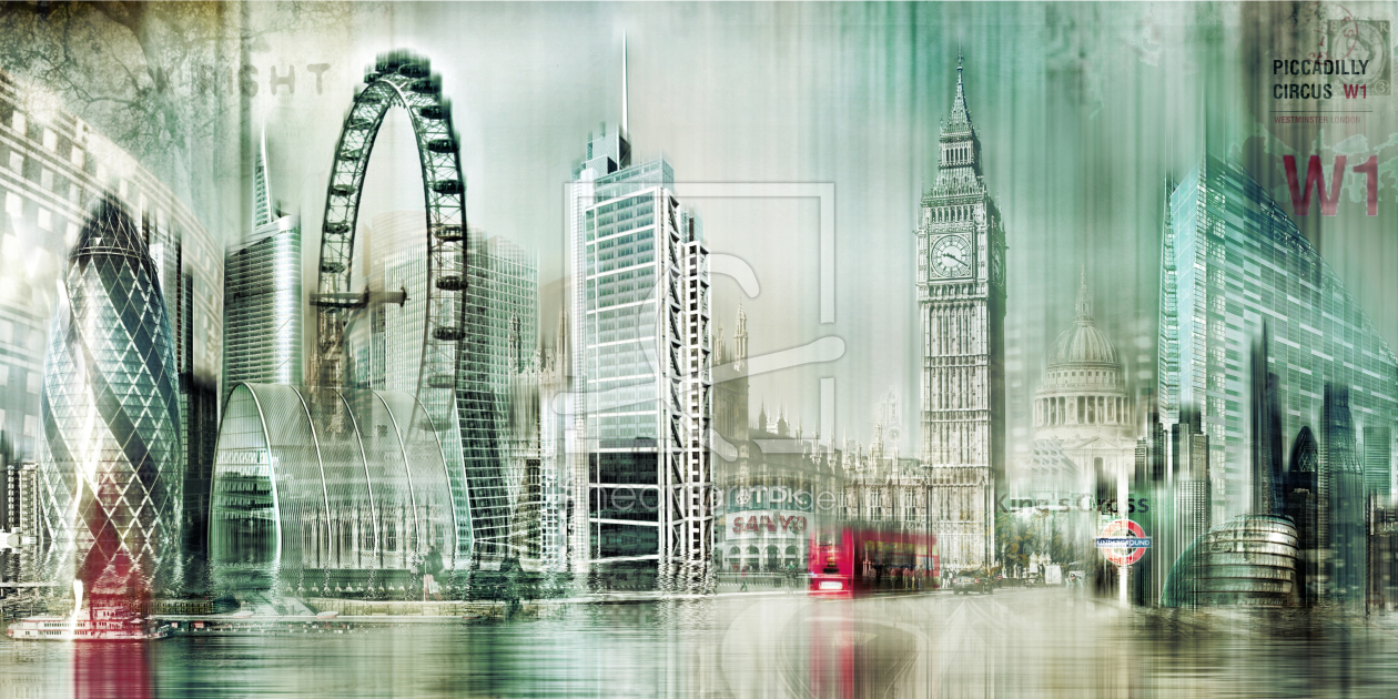 Bild-Nr.: 10577425 London Skyline Abstrakt erstellt von Galerie-Fotoeffekt