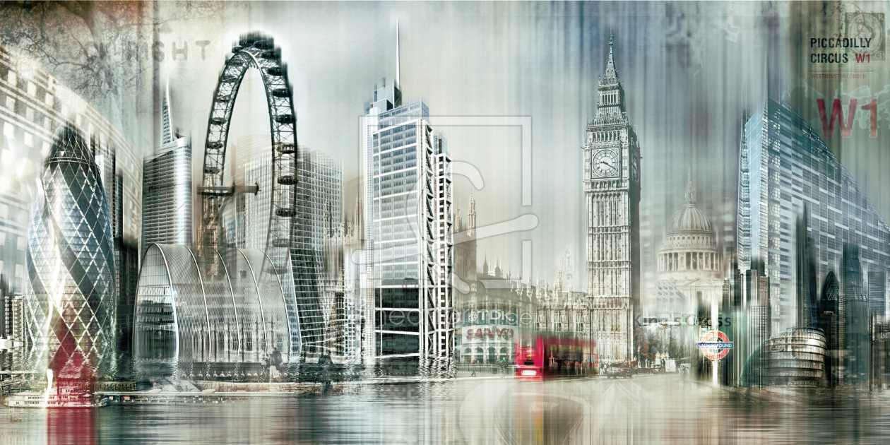Bild-Nr.: 10577495 London Skyline Abstrakt erstellt von Galerie-Fotoeffekt