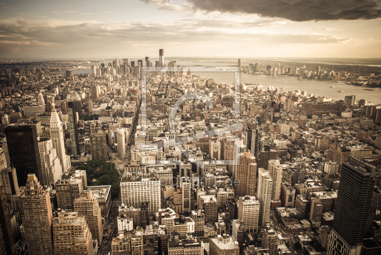 Bild-Nr.: 10584611 New York City von oben (vintage I) erstellt von hannes cmarits