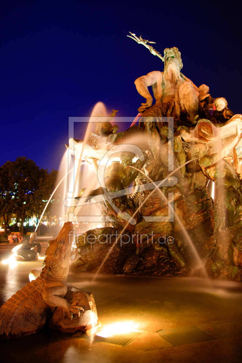 Bild-Nr.: 10586581 Neptunbrunnen bei Nacht erstellt von robert-frank-photography