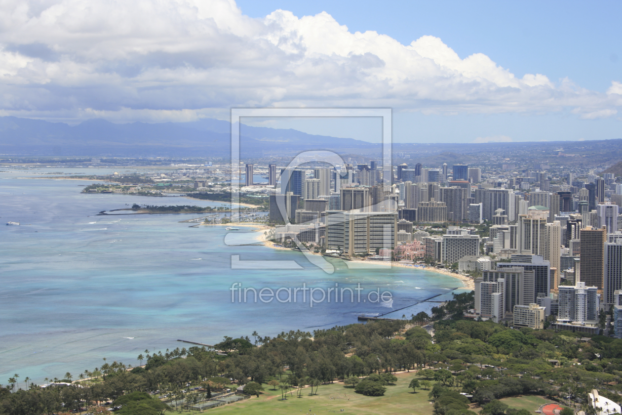 Bild-Nr.: 10598287 Honolulu Skyline (Oahu, Hawaii) erstellt von stravel