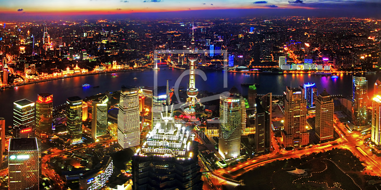 Bild-Nr.: 10608142 Shanghai Nighthawk Panorama erstellt von Miho Birimisa