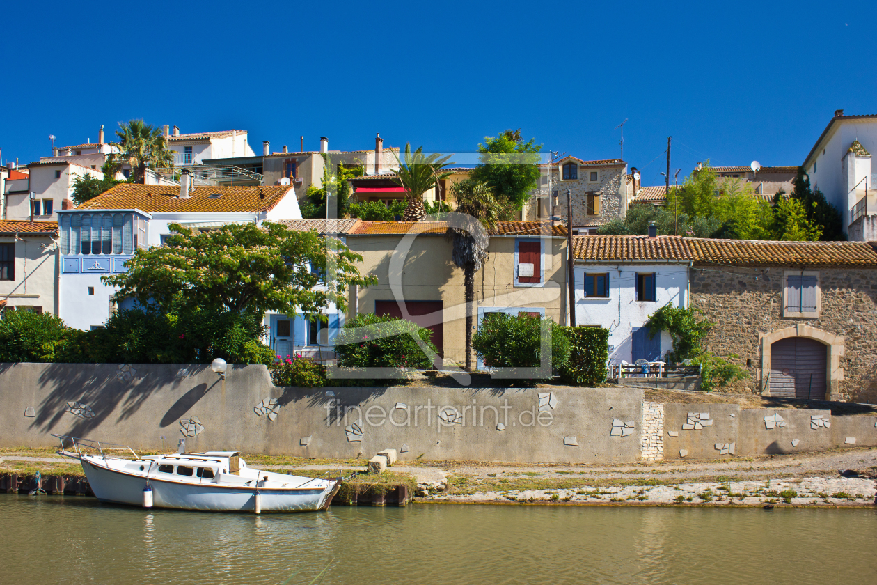 Bild-Nr.: 10625908 Häuserzeile am Canal du midi  erstellt von Anja Schäfer