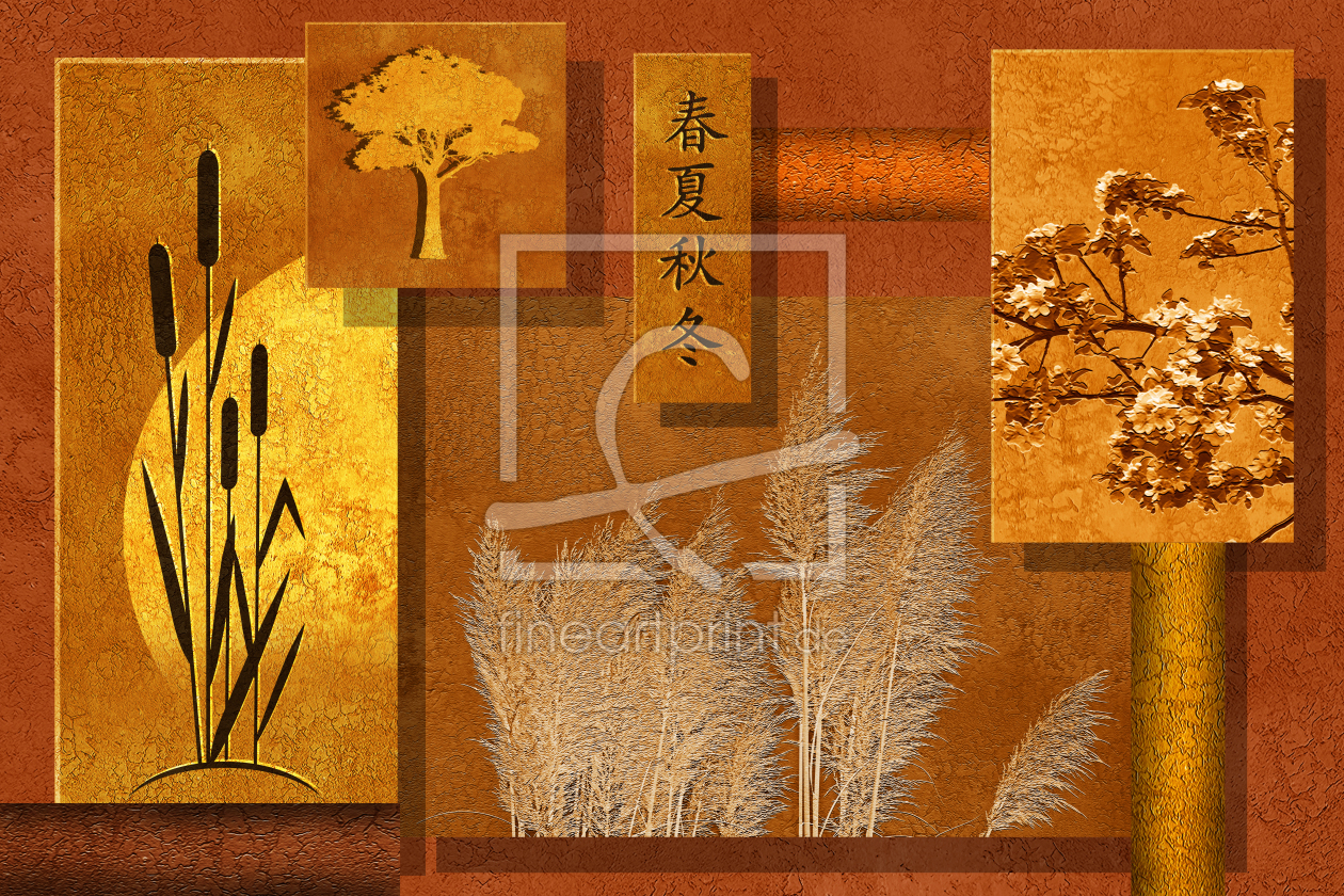 Bild-Nr.: 10631222 Natur Collage in orange erstellt von Mausopardia