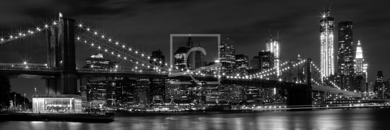 Bild-Nr.: 10643168 Night-Skylines NEW YORK CITY b&w erstellt von Melanie Viola