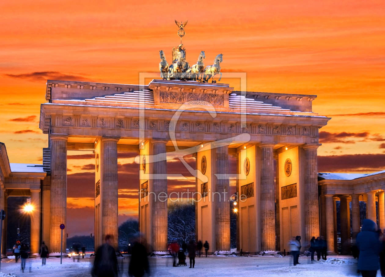 Bild-Nr.: 10675416 Berlin Brandenburger Tor Sonnenuntergang erstellt von bildpics