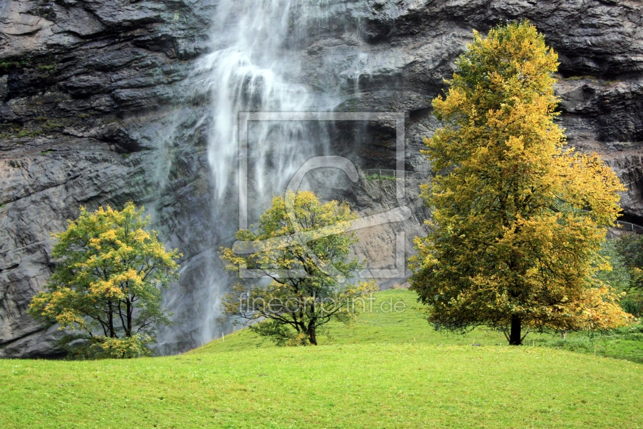 Bild-Nr.: 10690673 Herbst am Wasserfall erstellt von Bettina Schnittert
