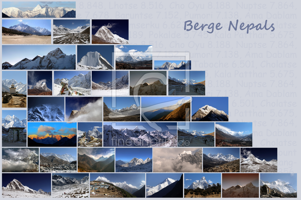 Bild-Nr.: 10694071 Berge Nepals erstellt von Gerhard Albicker