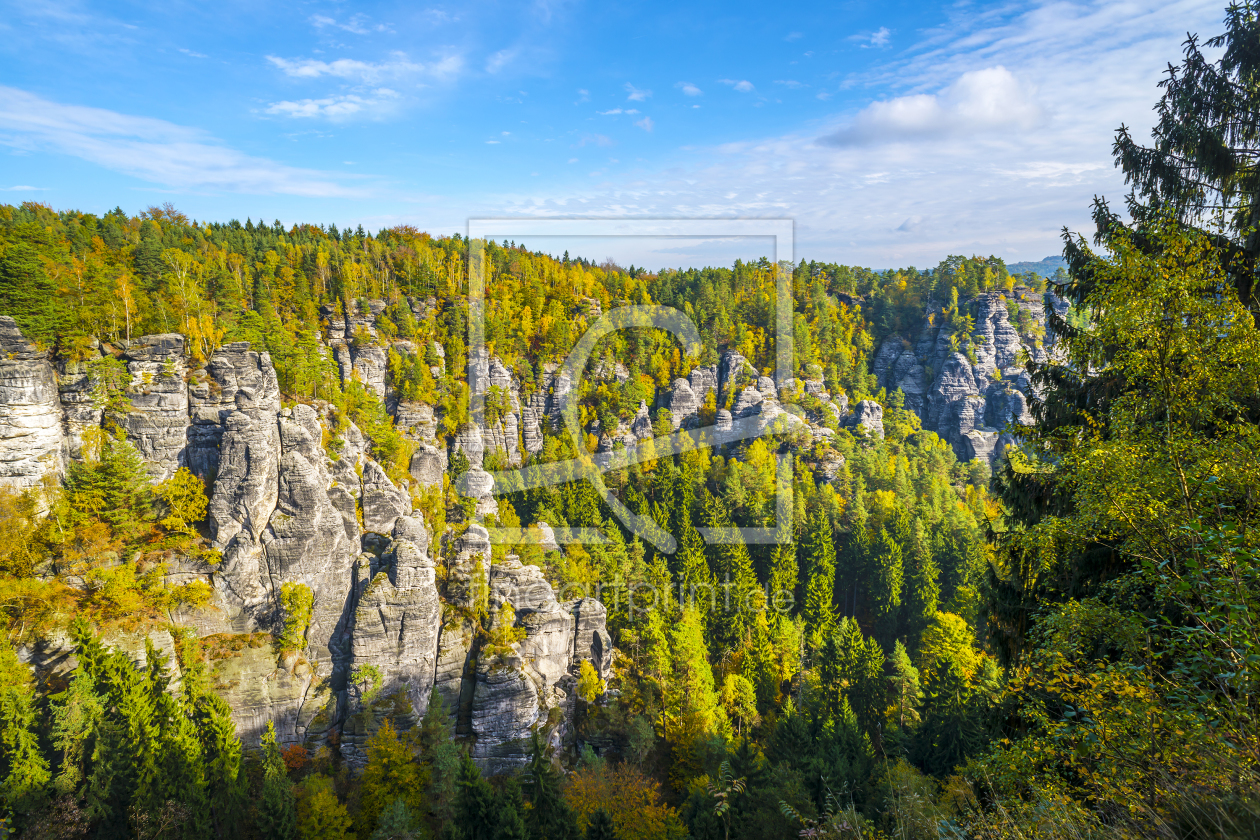 Bild-Nr.: 10700561 Landschaft in der Sächsischen Schweiz nahe Bastei erstellt von Wolfgang Zwanzger