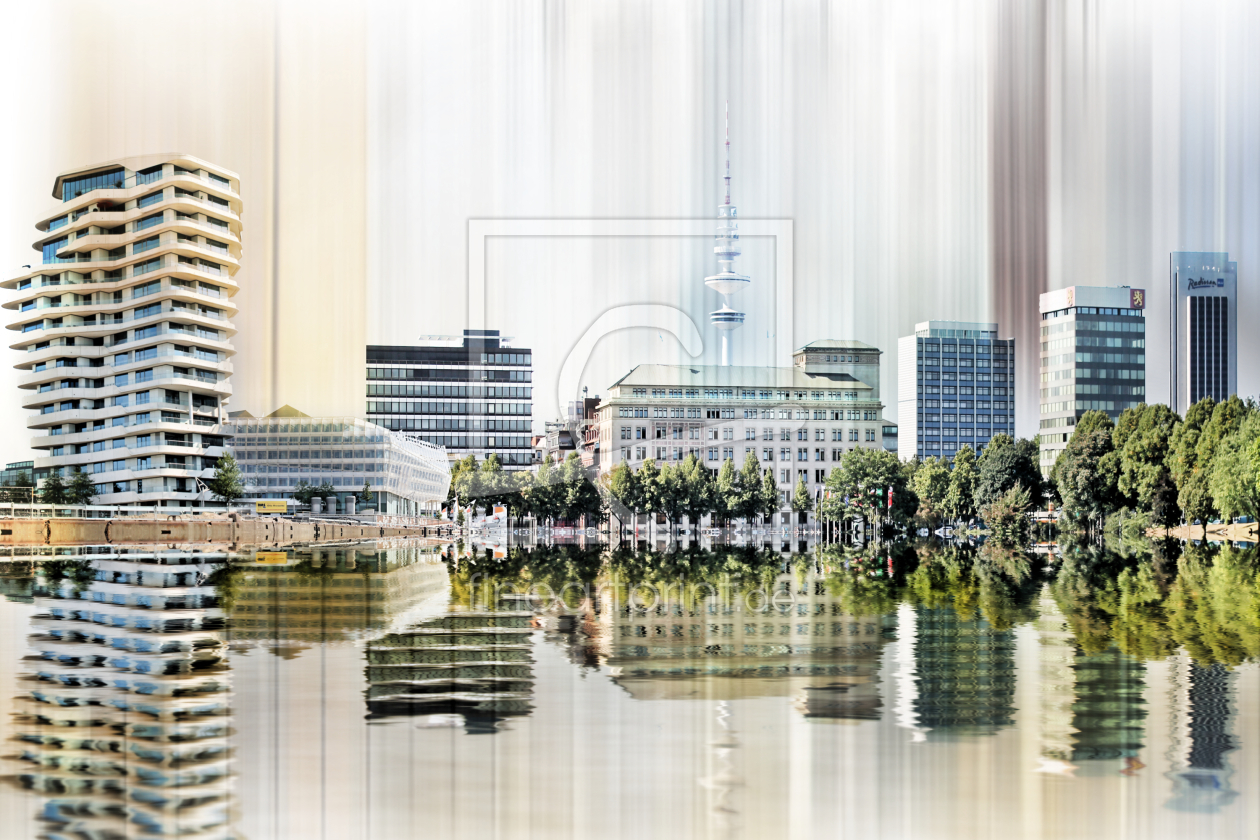 Bild-Nr.: 10702129 Hamburg Speicherstadt Skyline erstellt von Galerie-Fotoeffekt