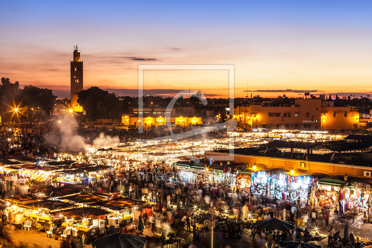 Bild-Nr.: 10702417 Marrakesch, Djemaa el Fna, Marokko erstellt von janschuler