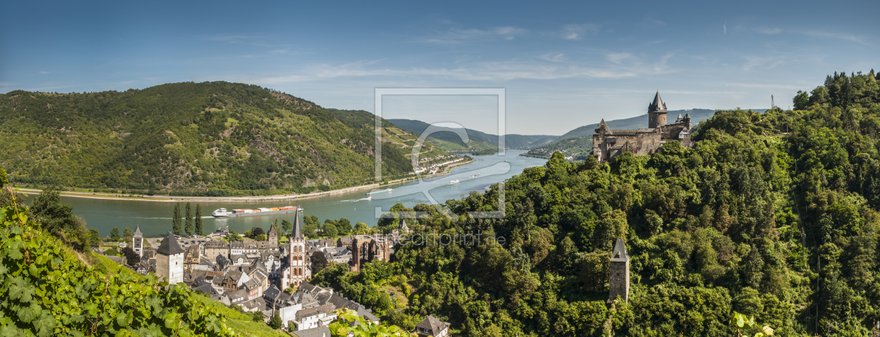 Bild-Nr.: 10708577 Panorama Bacharach mit Stahleck (3n) erstellt von Erhard Hess