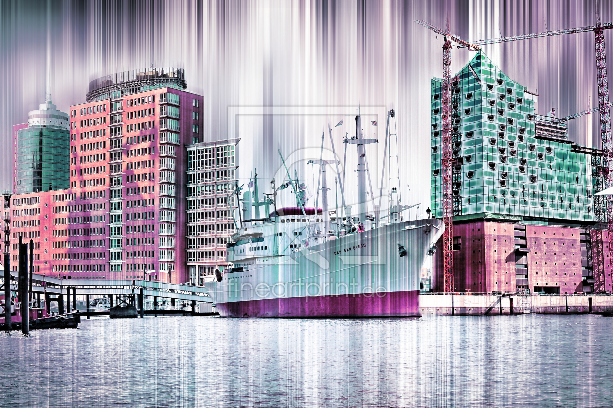 Bild-Nr.: 10710161 Hamburg Panorama Collage erstellt von Galerie-Fotoeffekt