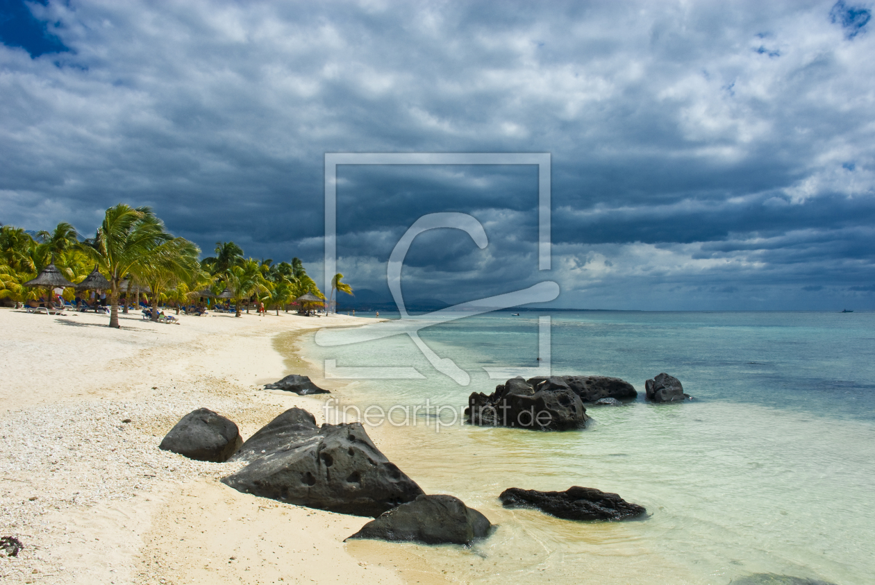 Bild-Nr.: 10710211 Mauritius Strand mit Felsen erstellt von cibo