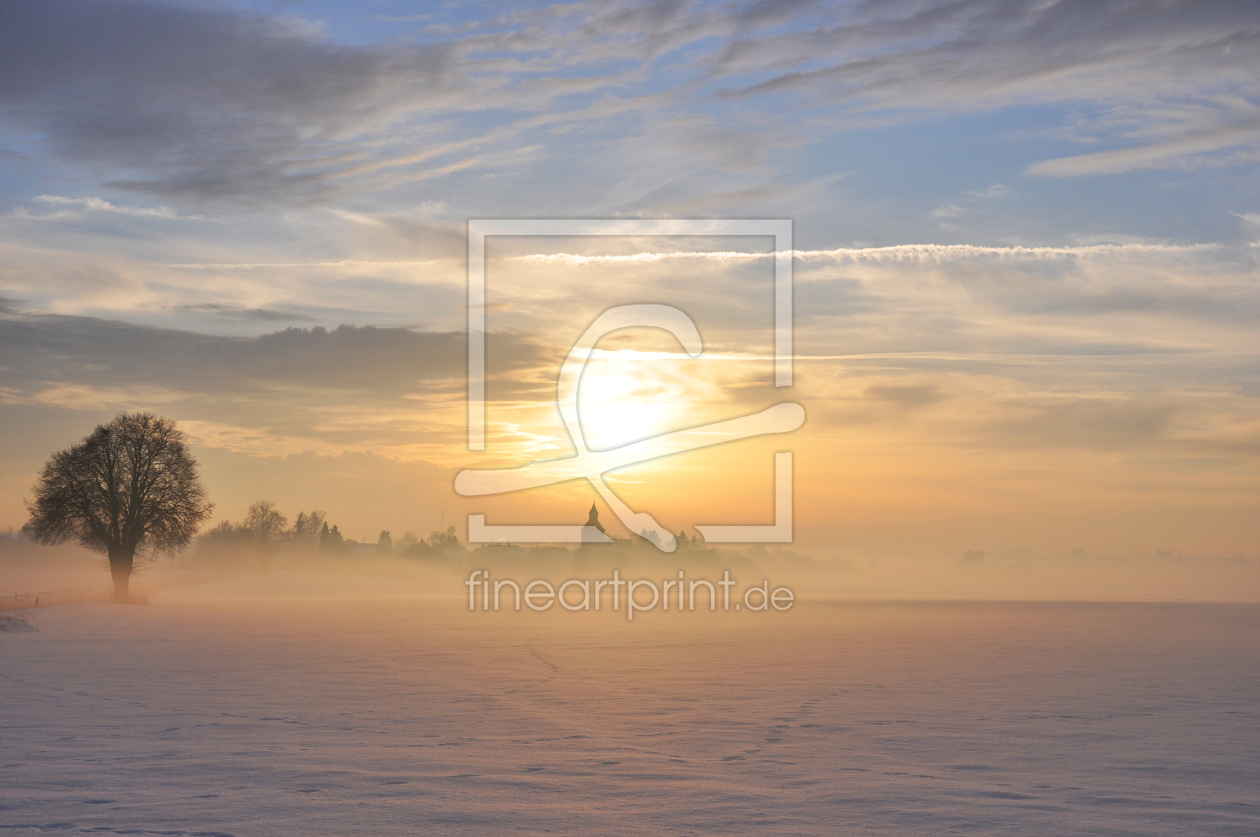 Bild-Nr.: 10712349 Sonnenuntergang im winterlichen Bayern erstellt von Marcel Wenk