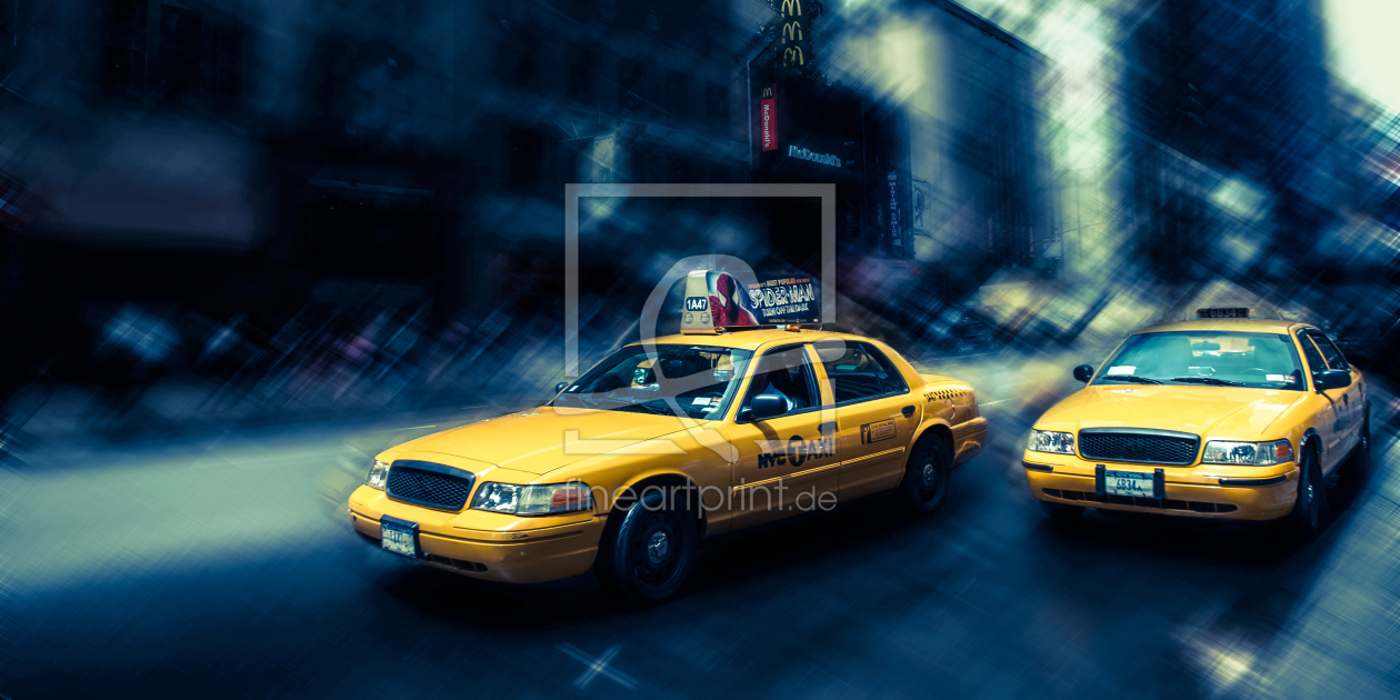 Bild-Nr.: 10748677 Yellow Cabs in China Town - blue 2 erstellt von hannes cmarits