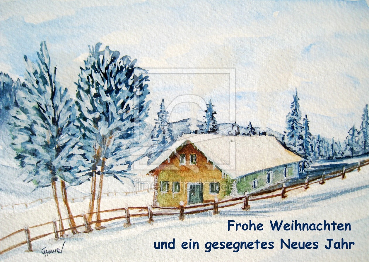 Bild-Nr.: 10751389 Winteridylle (mit Text) erstellt von Toskanamalerin